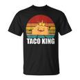 Taco King For Tacos Lover メキシカンタコス ファニー タコス サンセット Tシャツ