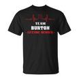 Team Burton 生涯メンバー 血液完全家族 Tシャツ