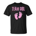 Team Girl Babyhower Bambina Mamma E Papà Gravidanza Attesa Maglietta