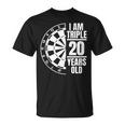 Tengo El Triple De 20 Años Chiste De Dardos Camiseta unisex