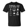 Things I Do In Mypare Time 面白いバレーボール愛好家 Tシャツ