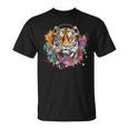 Tiger Dj テクノ アートワーク Edmミュージックヘッドフォン ビートメーカー Tシャツ