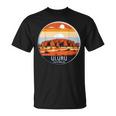 Uluru オーストラリア お土産 エアーズ ロック 記念品 ヴィンテージ 太陽 Tシャツ