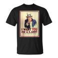 Uncleam I Want You For Us Army ビンテージポスターtシャツ Tシャツ