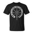 Vegvisir バイキング ルーン文字サークルバイキング Tシャツ