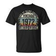 Vintage 1972 Limited Edition Legendary Awesome Epic 1972 Tシャツ