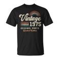 Vintage 1975 Cumpleaños Años 50 Retro Camiseta unisex