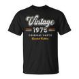 Vintage 1975 Piezas Originales 50 Cumpleaños Camiseta unisex