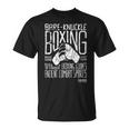 Vintage Bare Knuckle Boxingin Guantes De Boxeo Camiseta unisex