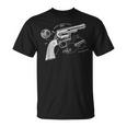 Vintage Patent Print 1839 Revolver Western Gun Camiseta unisex
