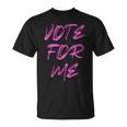 Vote For Me 選挙日 生徒会アパレル Tシャツ