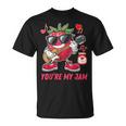You're My Jam ファニーストロベリー ギターを弾く スイートハートジャム Tシャツ
