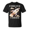 おじいちゃんは私を月まで愛して帰って Tシャツ