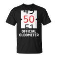 おもしろい 50歳の誕生日 オールドメーター 50歳 50歳 誕生日 50歳 50歳 Tシャツ