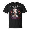 かわいい ホルスタイン 牛 の – ' Just A Girl Who Loves Cows ' デザイン Tシャツ