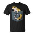 かわいいヒョウゲッコ トカゲ爬虫類 ヒョウ ヤモリのお父さん用 Tシャツ