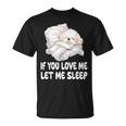 かわいいビションフリーゼ If You Love Me Let Meleep パジャマ Tシャツ