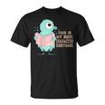 かわいいピジョン This Is My Book キャラクターコスチューム 読書用 Tシャツ