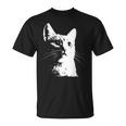 かわいい猫のポートレートデザイン。 Tシャツ