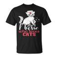 ただの猫好きナースおもしろいネコナース Tシャツ