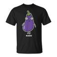 なす ナス 顔 イラスト かわいい おもしろ 面白い 簡単 シンプル ゆるい 野菜 Tシャツ