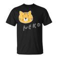 ねこさん『ふぇいす』茶トラ 猫 Neko【どうぶつフレンズ】フキゲンネコ 動物 ゆるかわいい キャラクター イラスト Tシャツ