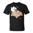 ねこぺん日和 こうきゅうなくるま ダークカラー Tシャツ