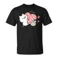 ねこぺん日和 ハート Tシャツ