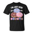 アイム・ジャスト・ヒア・フォー・ザ・ドーナツ・ファニー・ドーナツ・ラヴァー・ドーナツ Tシャツ