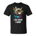 アイ・ドゥー・ホワット・アイ・ワント キャット・ウィズ・サングラス Tシャツ