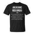 アカシックレコード Akashic Records Dictionary Word Definition Occult Tシャツ