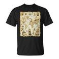 アンティーク地図 海の生き物 海賊 Tシャツ