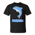 イルカ Dolphin ドルフィン【どうぶつフレンズ】水族館 海の生き物 ゆるくて かわいい 動物 イラスト Tシャツ