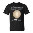 イーサリアム ミリオネール ローディング プリー・ホドル ファニー Eth 20 コイン Tシャツ