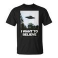 エイリアン Ufo ハンターシャツ I Want To Believe Tシャツ