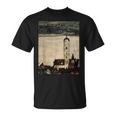 エゴン・シーレ作「ドナウ川のシュタインの教会」1913 Tシャツ