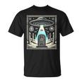 エジプトufoと柱のスターゲート Egypt Ufo Openingtargate Tシャツ