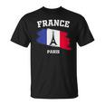 エッフェル塔 パリ フランス フランス 国旗 バケーション パリ Tシャツ