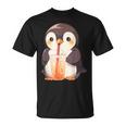 カワイイ ペンギンドリンク バブルティー ペンギンボバ Tシャツ