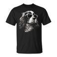 キャバリア・キング・チャールズ・スパニエル犬とサングラス Tシャツ