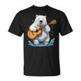 クマがアコースティックギターを弾くクマのギタリスト Tシャツ
