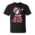 クールなサンタクロースダブダンシング クリスマス 面白いクリスマスダビング Tシャツ