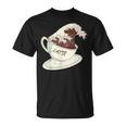 グレートウェーブ カフェラテ コーヒー カフェイン 神奈川 北斎 Tシャツ