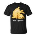 ゴールデンレトリバー ゴールデン 犬 Can't Get Up かわいい やる気スイッチ故障中 水彩 おもしろ 犬好き Tシャツ