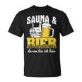 サウナとビールサウナ ウェルネスサウナ Tシャツ