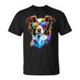 サングラスをかけたボーダーコリー 子犬 かわいいボーダーコリー Tシャツ