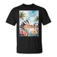 シドニーオペラハウスと南国の自然 Tシャツ