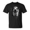 シャム猫が破れた布を突き破り、猫好きに最適です。 Tシャツ