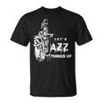 ジャズ・サックス レッツ・ジャズ・シング・アップlet's Jazz Thing Up Tシャツ