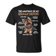 ジャーマン シェパードの犬の散歩犬愛好家のジャーマン シェパード Tシャツ